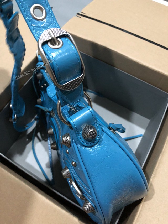 Balenciaga專櫃爆款機車包系列肩背女包 巴黎世家Le Cagole半月牙腋下包餃子包 fyj1934